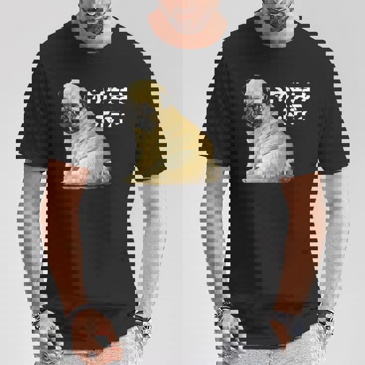 わがままボディ パグのチャーム満点デザイン 犬愛好家、ペットオーナー向け Tシャツ 面白い贈り物