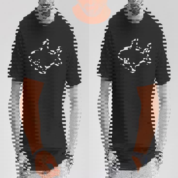 わりとシンプルなサメ Tシャツ 面白い贈り物