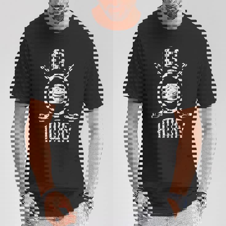 アイスホッケー ギフト ラケット パック 男性女性子供 Ice Hockey Tシャツ 面白い贈り物