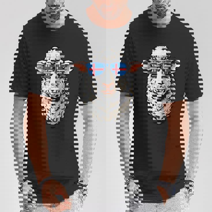 アイスランド土産 アイスランド製品 ハイキング おもしろ羊 Tシャツ 面白い贈り物