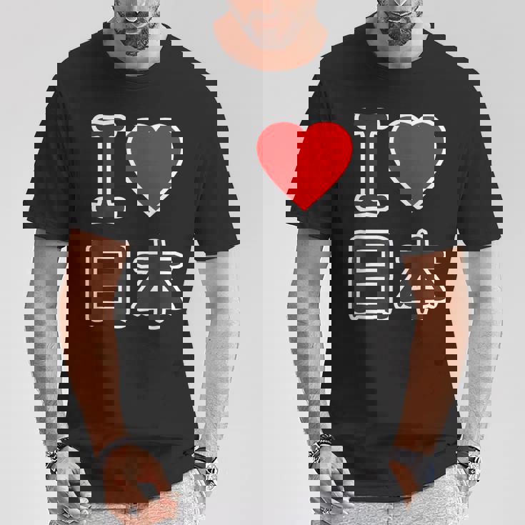 アイラブ 日本（I Love ニッポン）大きな文字 Japan Nippon【世界の都市】ジモtティ メッセージ・面白 Tシャツ 面白い贈り物