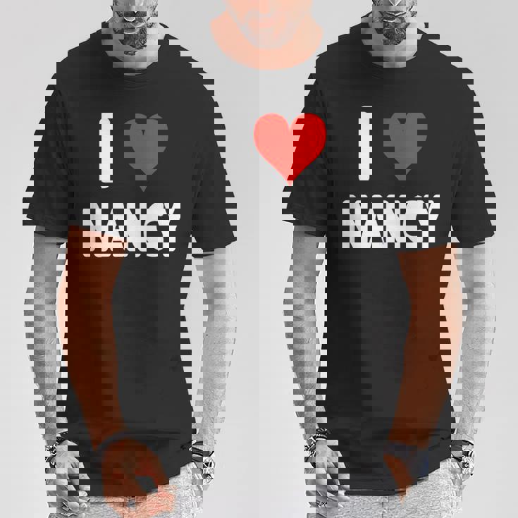 アイラブナンシー-ハート Tシャツ 面白い贈り物