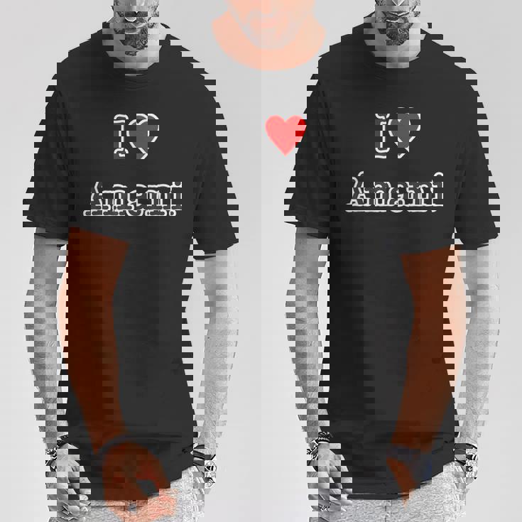 アイラブ・Amami 奄美大島（I Love ハート）【47都道府県】Jimo-T ジモティ お土産 面白い Tシャツ 面白い贈り物