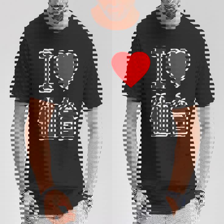 アイラブ・仙台（I Love ハート）宮城県 Big 大きな文字【47都道府県】ジモtティ 旅行お土産 面白 Tシャツ 面白い贈り物