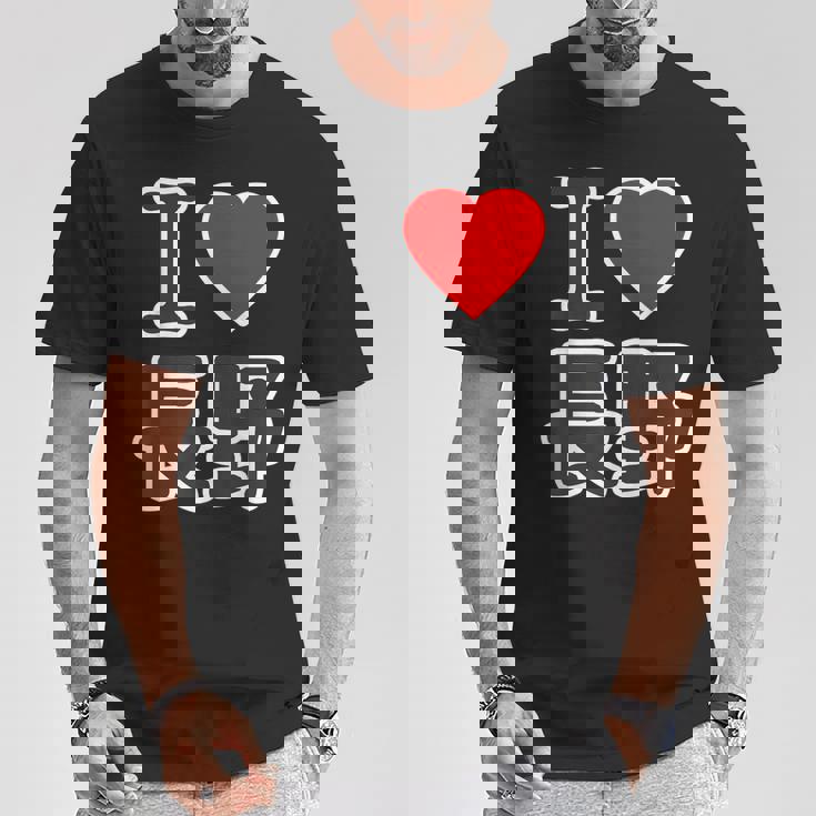 アイラブ・長野（I Love ハート）Big 大きな文字 ハート【47都道府県】ジモtティ 旅行お土産 面白 Tシャツ 面白い贈り物