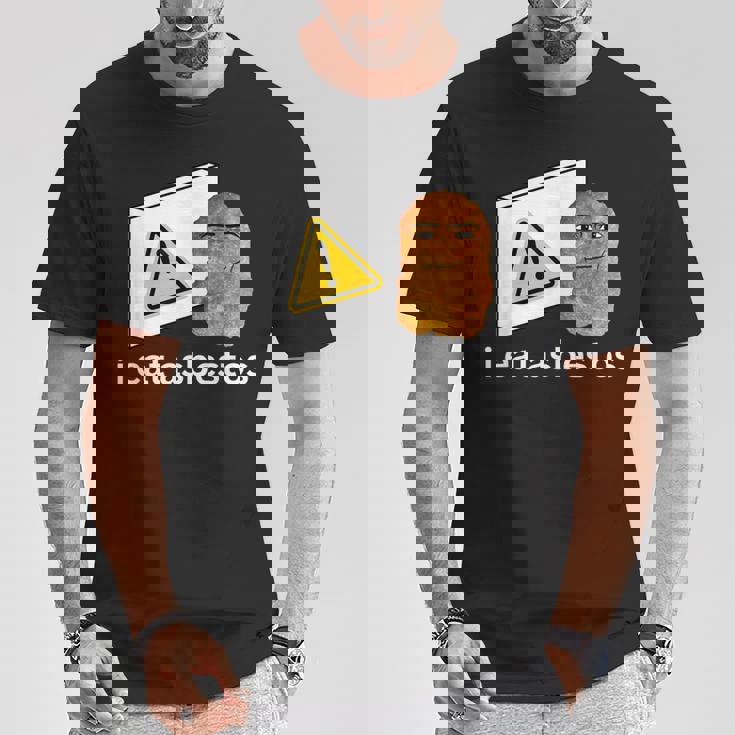 アイ・イート・アスベスト・ファニー・カーズ・チキン・ナゲット・ミーム Tシャツ 面白い贈り物