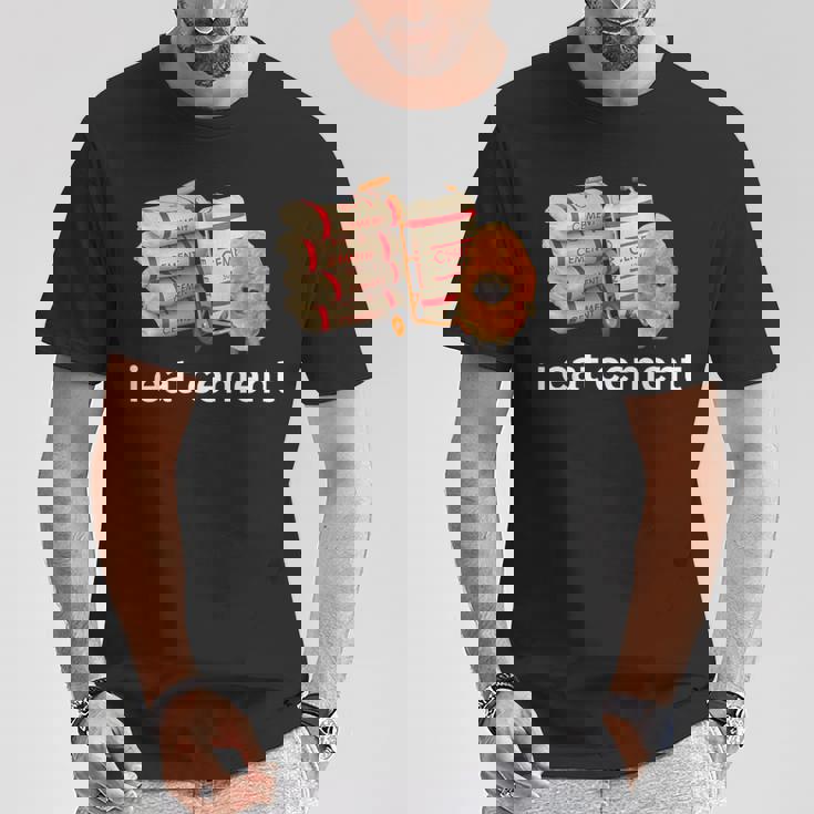 アイ・イート・セメント・ファニー・カーズ・クライング・キャット・ミーム Tシャツ 面白い贈り物