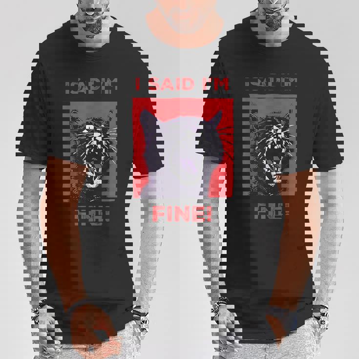 アイ・サイド・アイ・アイム・ファニー・キャット Tシャツ 面白い贈り物