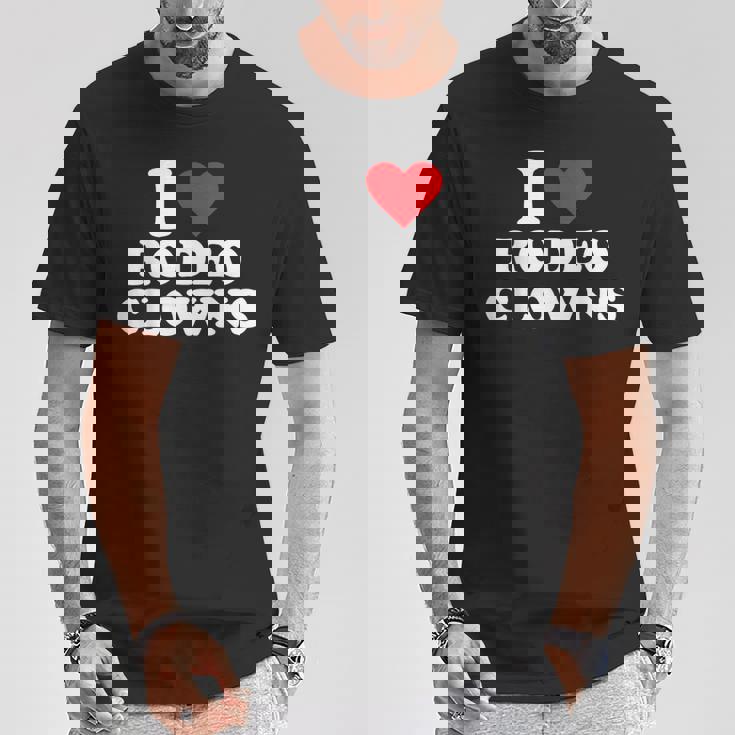 アイ・ハート・ロデオ・クラウンズ Tシャツ 面白い贈り物