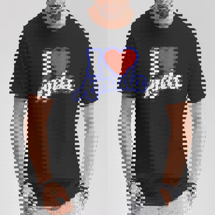 アイ・ラブ・アマダ Tシャツ 面白い贈り物