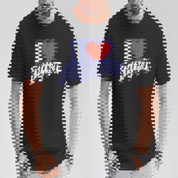 アイ・ラブ・シンガポール Tシャツ 面白い贈り物