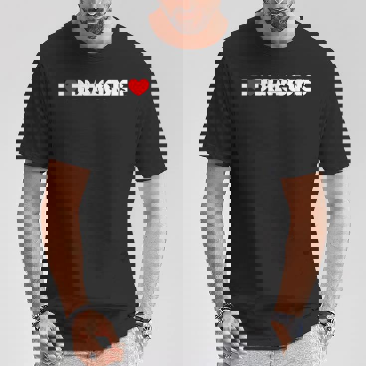 アイ・ラブ・ドラゴンズ Tシャツ 面白い贈り物