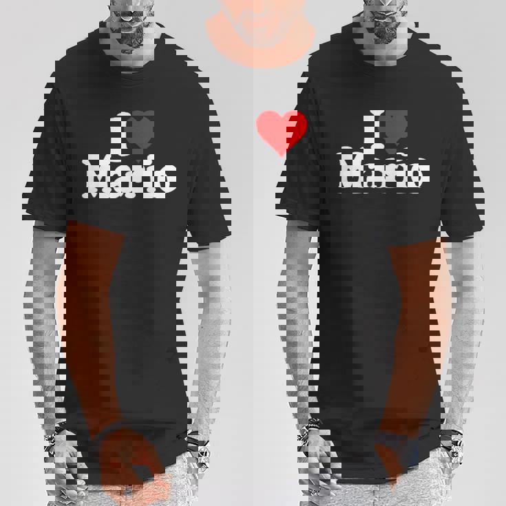 アイ・ラブ・ハート・マリオ Tシャツ 面白い贈り物