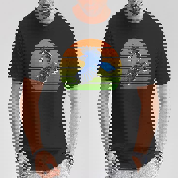 アオカケス 鳥 動物 図 バードウォッチング 贈り物 鳥類学者 生物学者 自然科学 Tシャツ 面白い贈り物