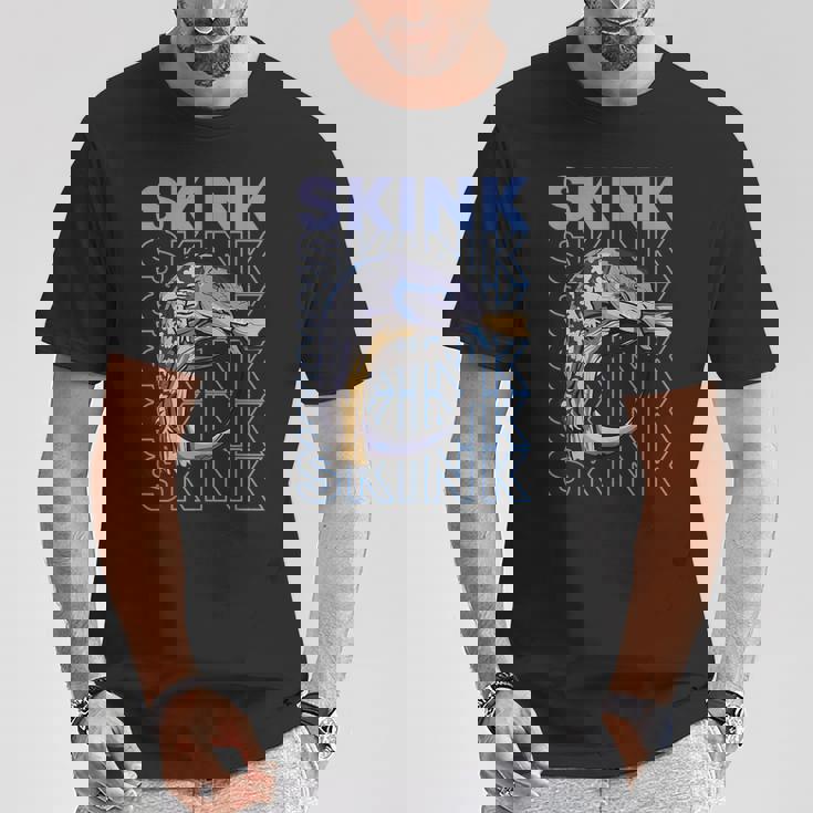 アオジタトカゲ 80 年代スタイルの爬虫類飼育者 トカゲの飼い主 Tシャツ 面白い贈り物