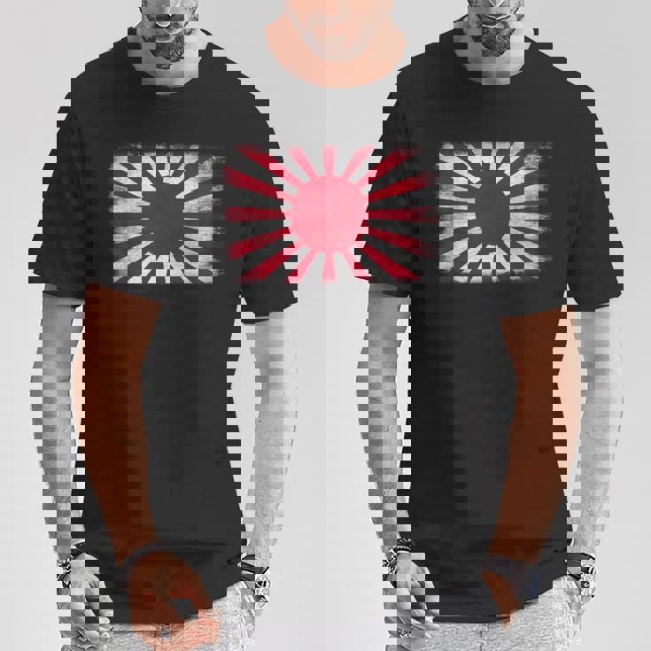 アサヒ国旗 日本 セッティングサン Tシャツ 面白い贈り物