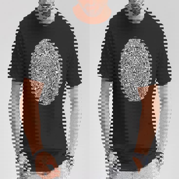 アステカまたはマヤ暦 Tシャツ 面白い贈り物