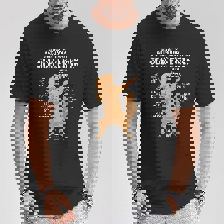 アナトミー・オブ・ア・ゴールデン・レトリバー 犬 オーナー 子犬 面白い キュート Tシャツ 面白い贈り物