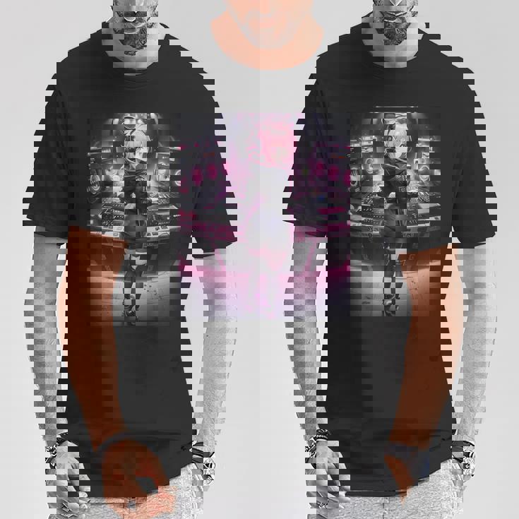 アニメ・漫画風 カワイイdj ワイフガール 日本文化 Tシャツ 面白い贈り物