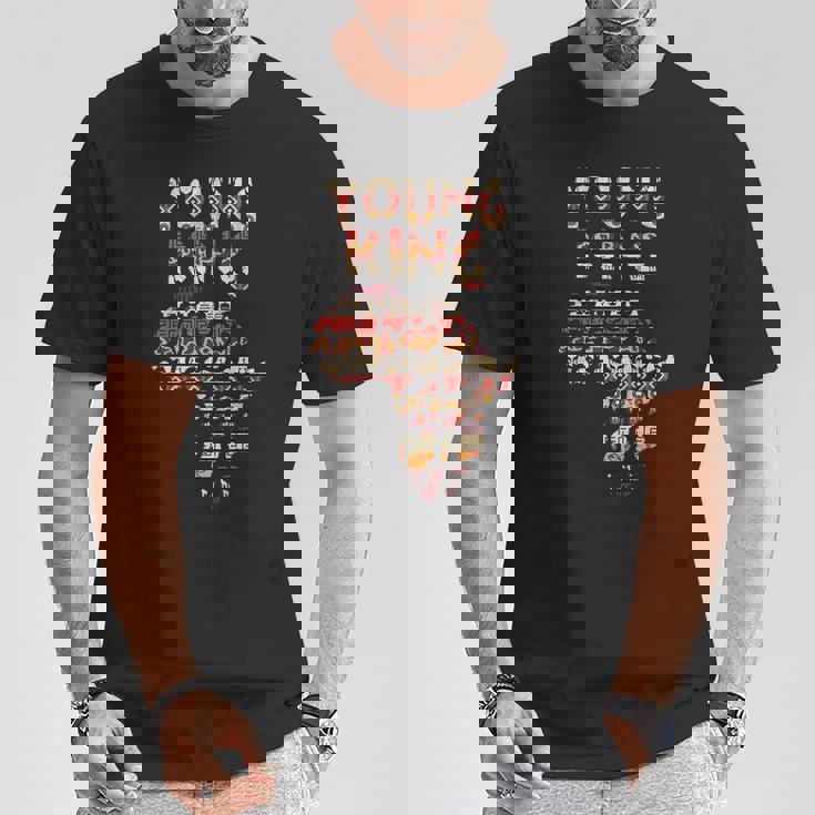 アフリカの王 アート ケンテ 布 アフリカ ガーナ キッズ 面白い アフリカ Tシャツ 面白い贈り物