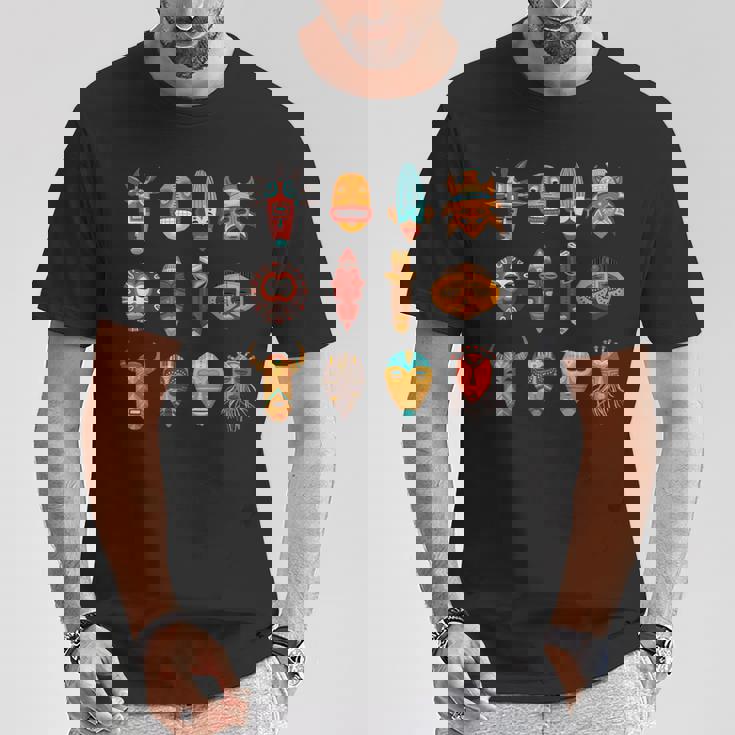 アフリカンマスクアート Blm Tシャツ 面白い贈り物