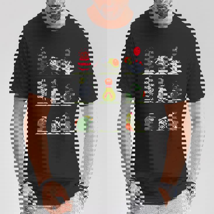 アボカド ヨガ ハロウィン モンスター Tシャツ 面白い贈り物