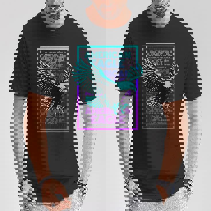 アメリカンイーグル ビンテージ レトロ アメリカンイーグル Tシャツ 面白い贈り物