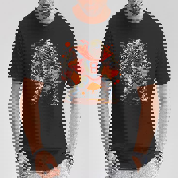 アメリカンフットボールのコスチュームを着たストロングナイト。 Tシャツ 面白い贈り物