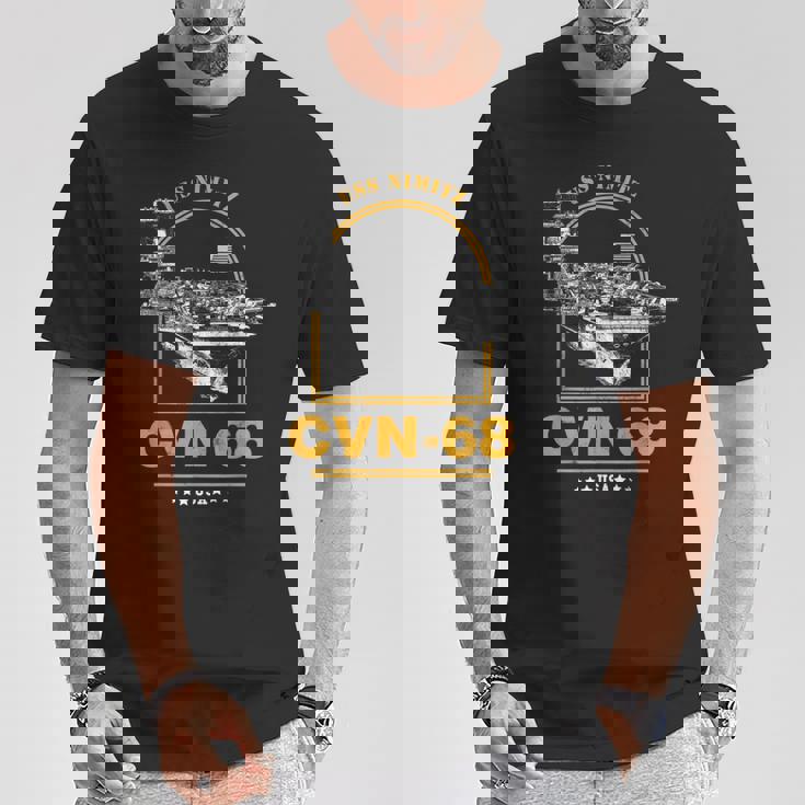 アメリカ海軍航空母艦 Cvn-68 ニミッツ Uss Nimitz Tシャツ 面白い贈り物