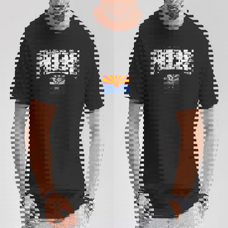 アリゾナ州フェニックス フラッグ プライド ヴィンテージ Az Tシャツ 面白い贈り物