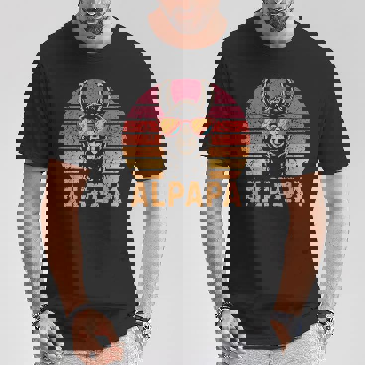 アルパパ アルパカ ラマ お父さんになる お父さん 新しいお父さん Tシャツ 面白い贈り物