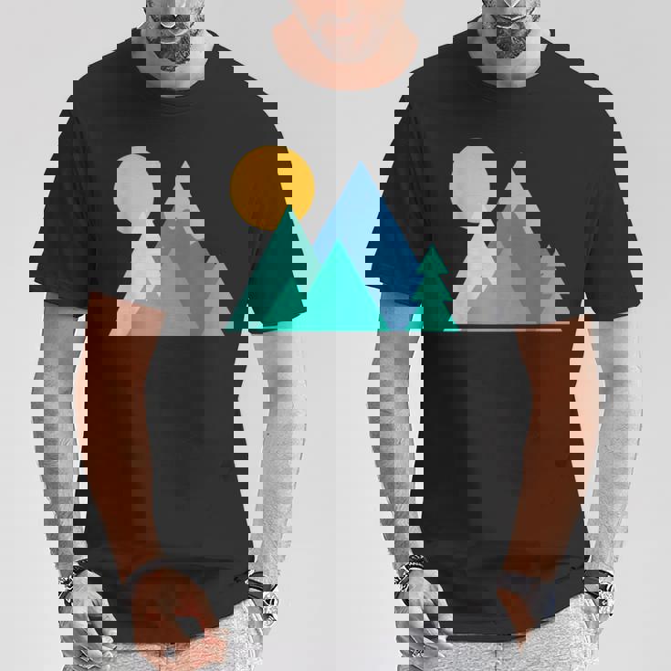 アルピニズム アルパイン・フォーゲット・ミー・ノット スキー マウンテンフラワー Tシャツ 面白い贈り物