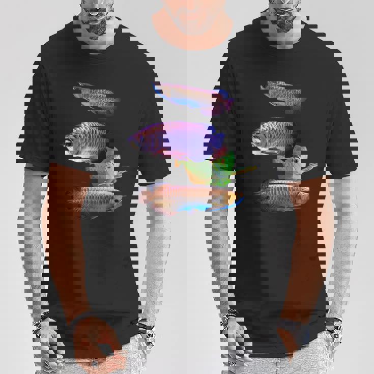 アロワナ 水槽 水槽 愛好家 大型 アロワナ デザイン Tシャツ 面白い贈り物