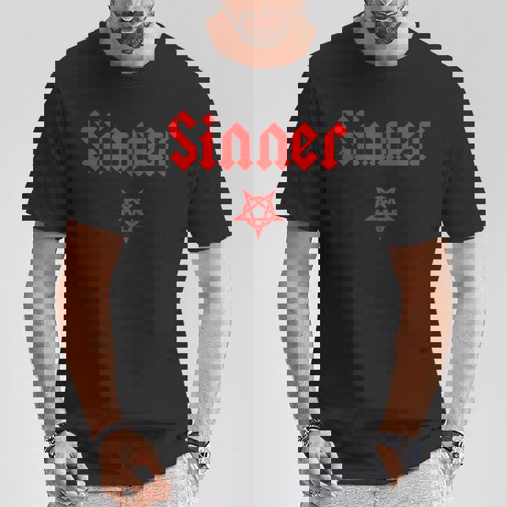 アンチ・キリストの罪人 五芒星 Tシャツ 面白い贈り物