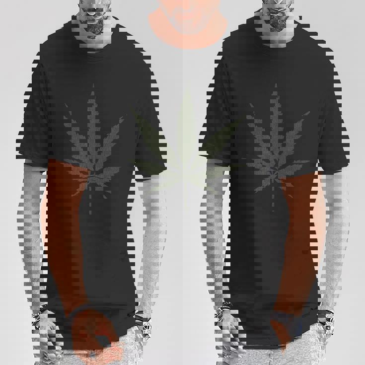 アンティーク調のウィードリーフtシャツ Tシャツ 面白い贈り物