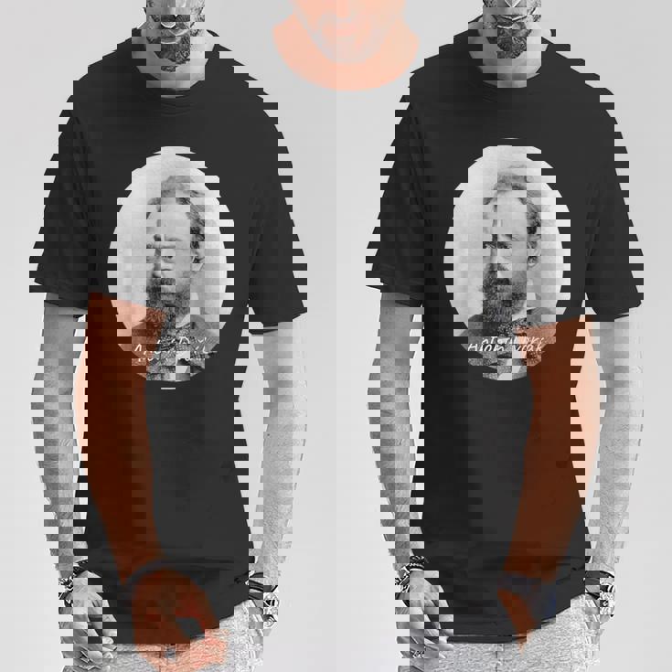 アントニン・ドヴォラックの作曲家の肖像画 Tシャツ 面白い贈り物