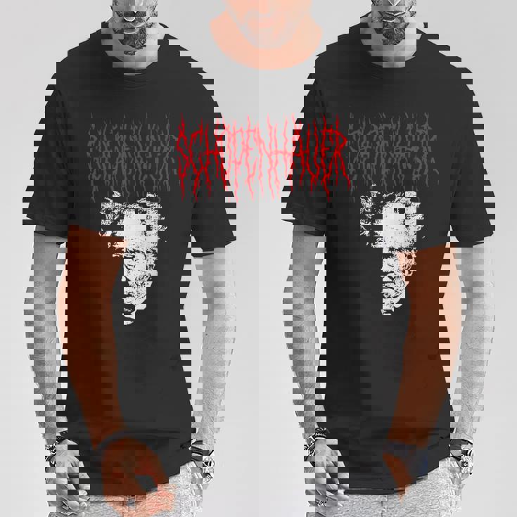 アーサー・ショーペンハウアー デスメタルスタイル 哲学 デザイン Tシャツ 面白い贈り物