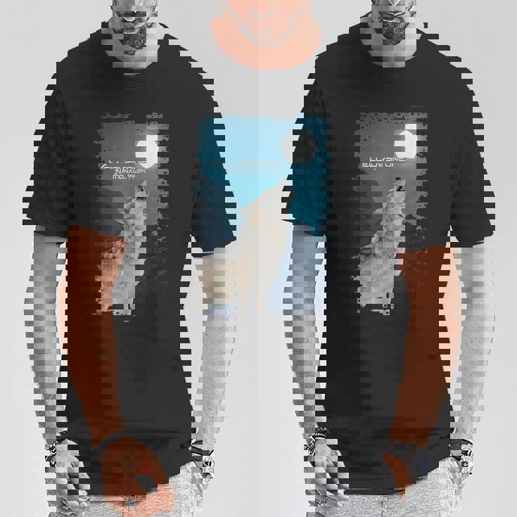 イエローストーン国立公園 オオカミのお土産 記念品 ギフト Tシャツ 面白い贈り物