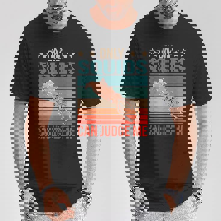 イカは私を判断できる 烏賊 イカ Tシャツ 面白い贈り物