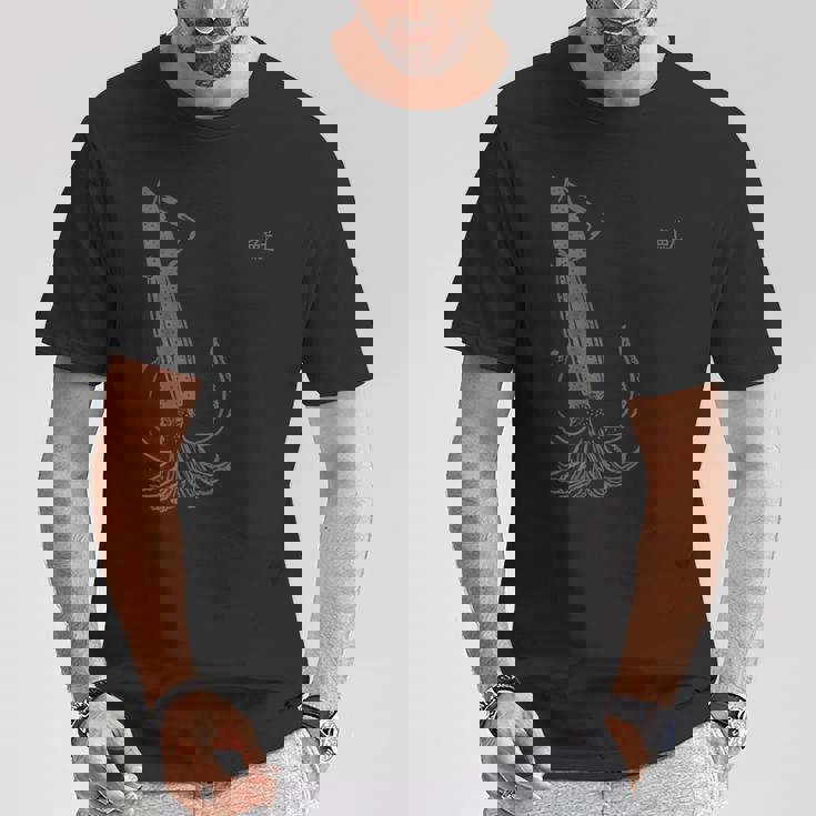 イカ釣り イカグッズ いか イカ 烏賊 魷 Tシャツ 面白い贈り物