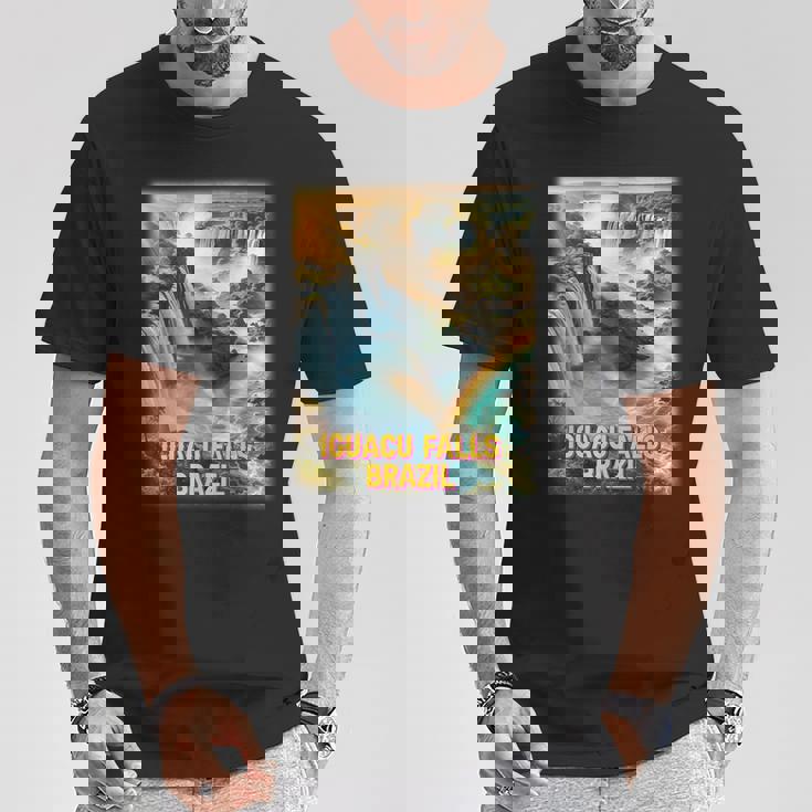 イグアスの滝 ブラジル シャツ イグアス国立公園 家族旅行 Tシャツ 面白い贈り物