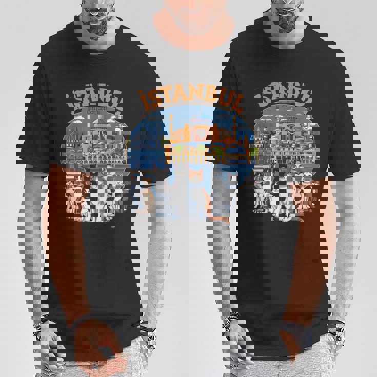 イスタンブール 猫の街 トルコ土産 トルコ猫好きギフト Tシャツ 面白い贈り物