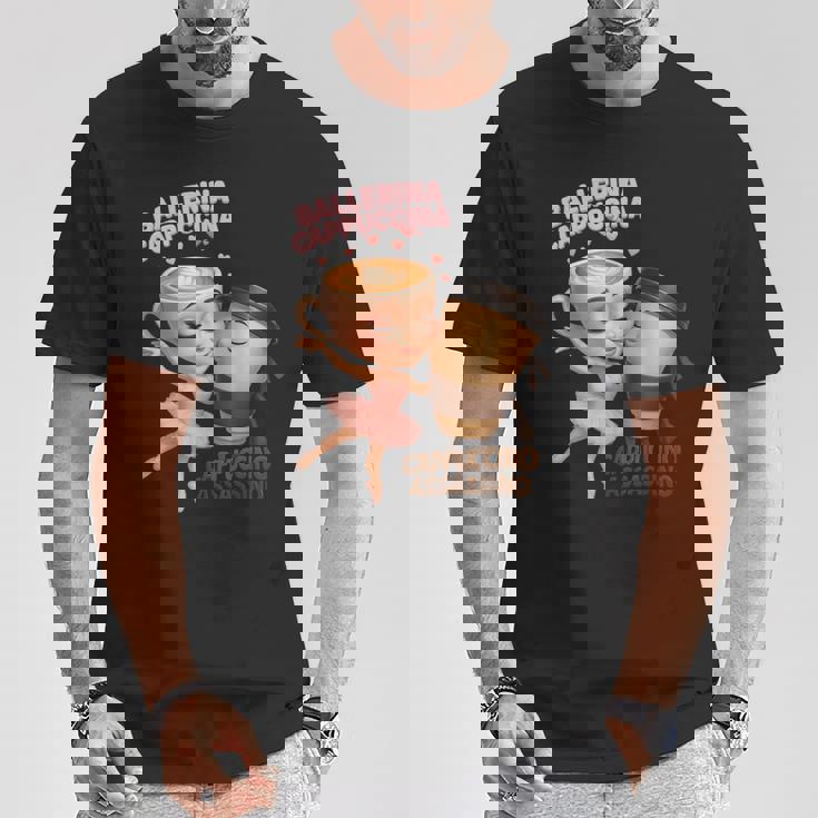 イタリアン ブレイン ロート バレリーナ カプチーナ エスプレッソ アサシン ミーム Tシャツ 面白い贈り物