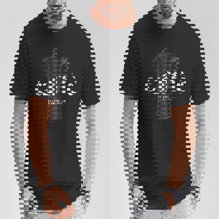 イタリアンカフェ Il Caffè Èita Coffee Is Life バリスタラテ 2 Tシャツ 面白い贈り物