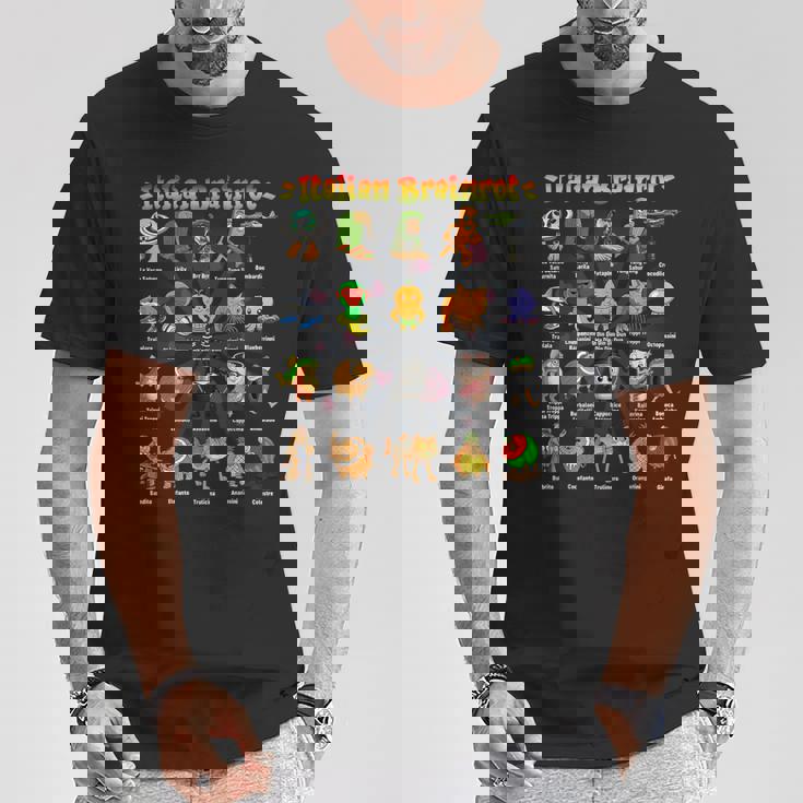 イタリアーノブレインロットディバーテンテイタリアーノブレインロットミーム Tシャツ 面白い贈り物