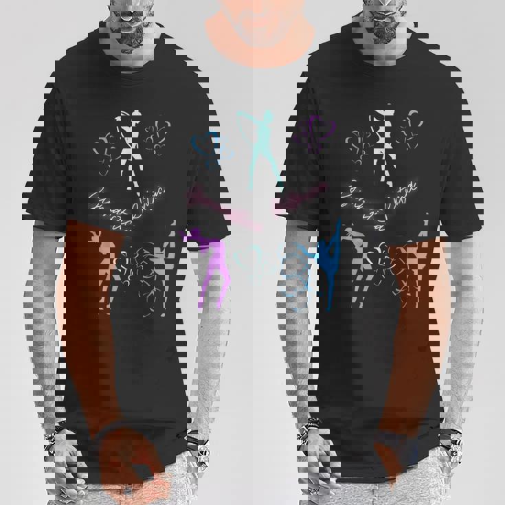 イタリア新体操 イタリア 体操 ハート Tシャツ 面白い贈り物