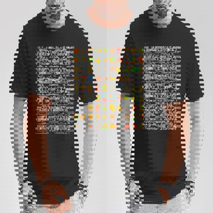 イタリア語-ブレインローz世代面白いミーム90ブレインロットキャラクター Tシャツ 面白い贈り物