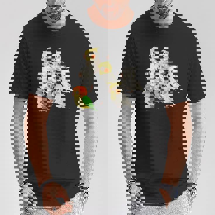 インコ かわいい 小鳥 ペット おもしろ 動物 イラスト Tシャツ 面白い贈り物