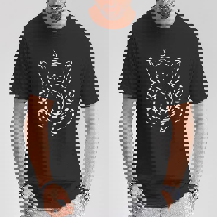 インドの象の神様 ガネーシャ デザイン シンプル 半袖 夏服 トップス Tシャツ 面白い贈り物