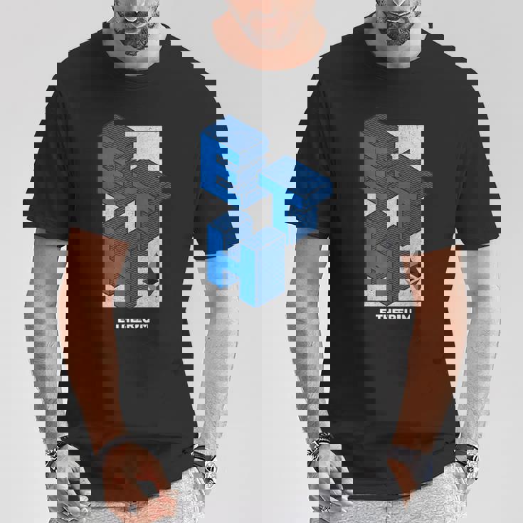 イーサリアム クリプトアイソメトリックテキスト Eth 暗号通貨シャツ Tシャツ 面白い贈り物